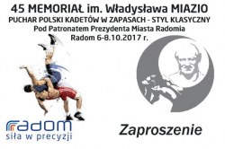 PROGRAM ZAWODÓW - 45 Memoriał im.Władysława MIAZIO 